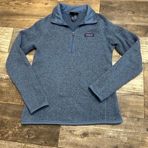 Patagonia Better Sweater
1/4 Zip Fleece Blue
Pullover Women’s Size S